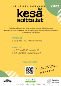 Kesäsoittajat ilahduttavat Sevas Kotien asukkaita