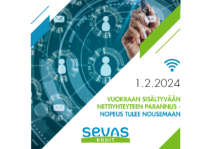 Vuokraan sisältyvään nettiyhteyteen parannus – nopeus tulee nousemaan